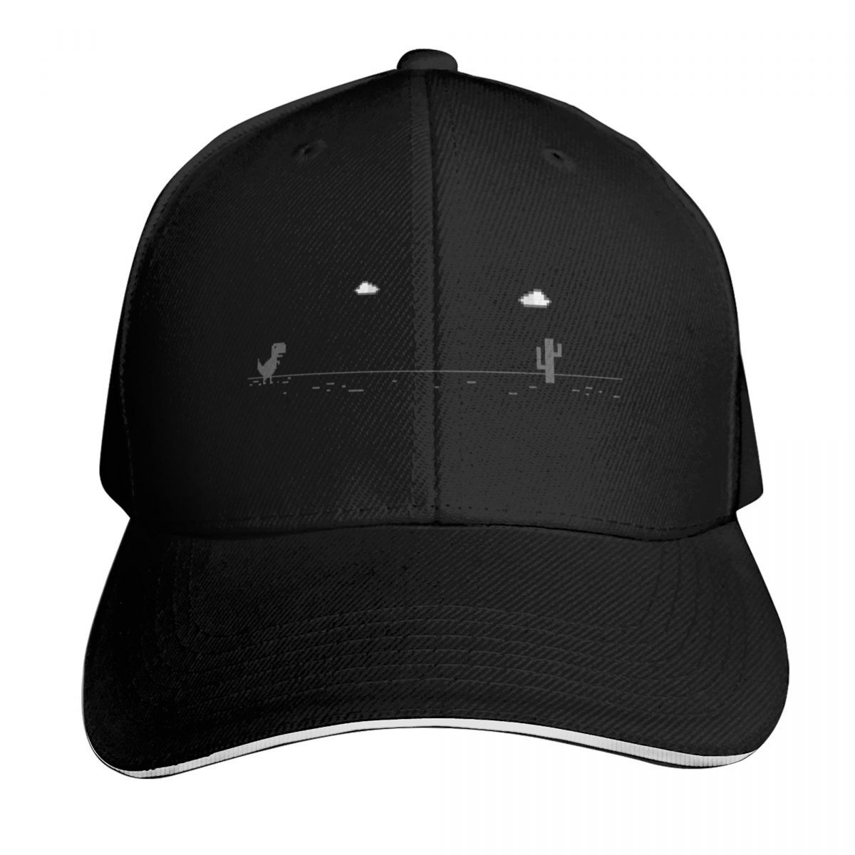 Baseball Cap Structured - Dino Runner / Google Dinosaur Fun