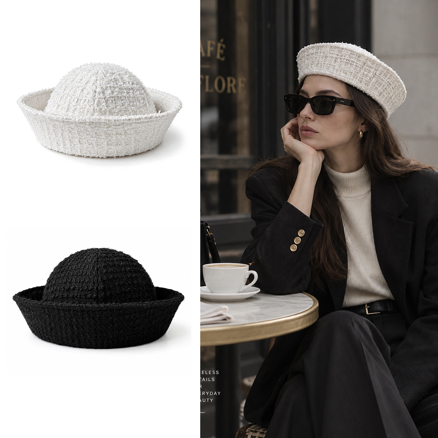 Beret French Wool - 2027 Solid Color French Sailor Cap