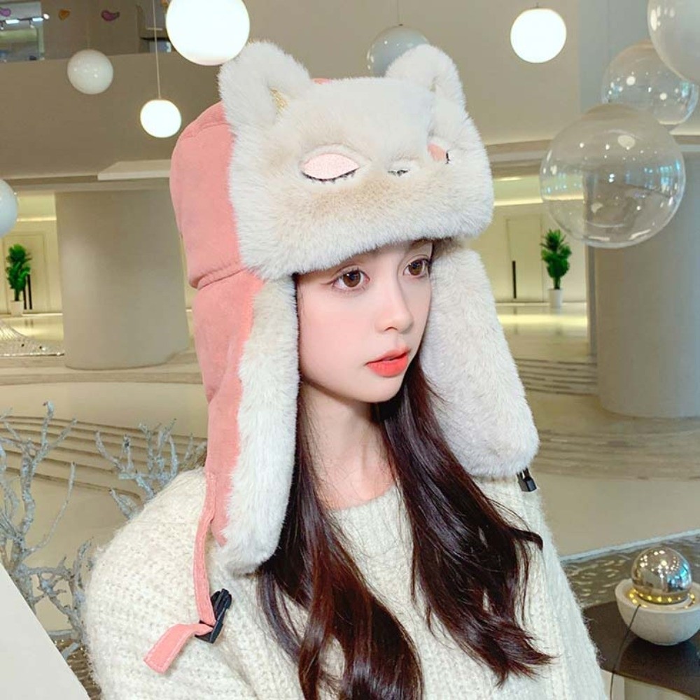 Thickened Cute Trapper Hat Win - Winter Trapper Hat 评论和价格