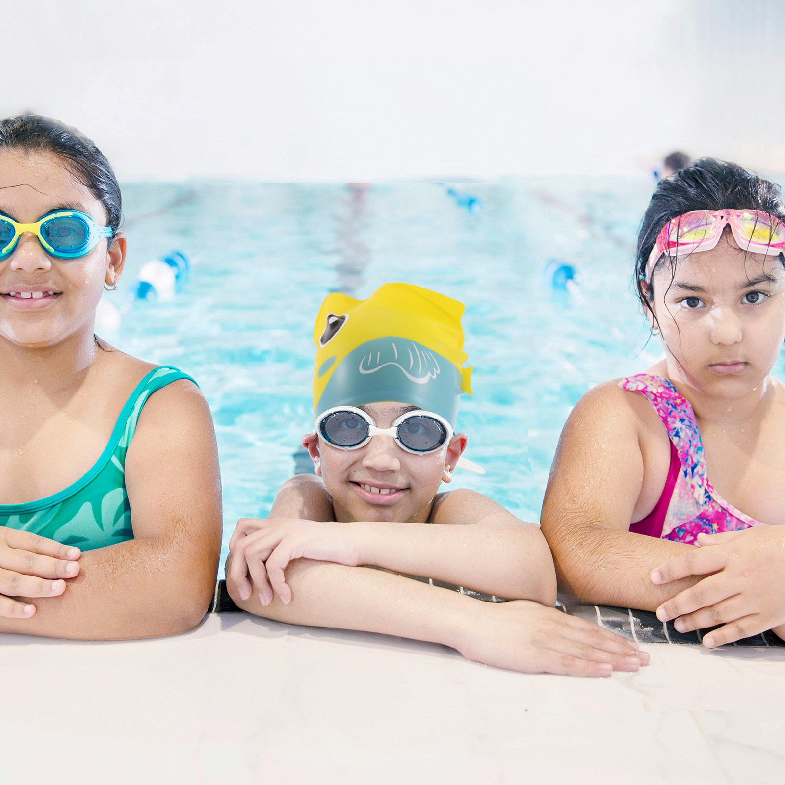 Silicone Swim Cap Cartoon Fish - Swim Hat Silicone 评论和价格