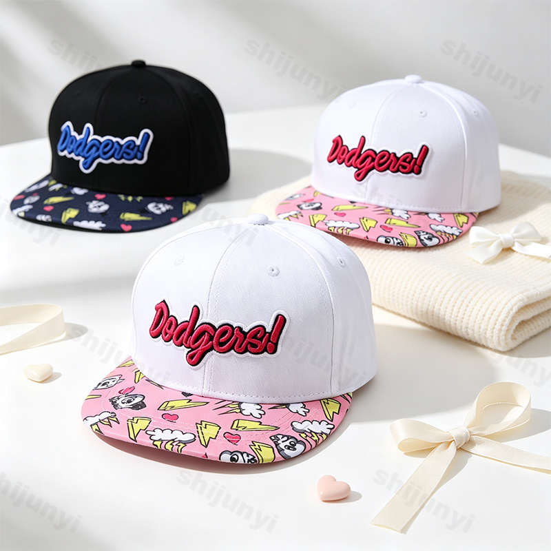 Cartoon Print Hip Hop Baseball - Snapback Hat Flat 评论和价格